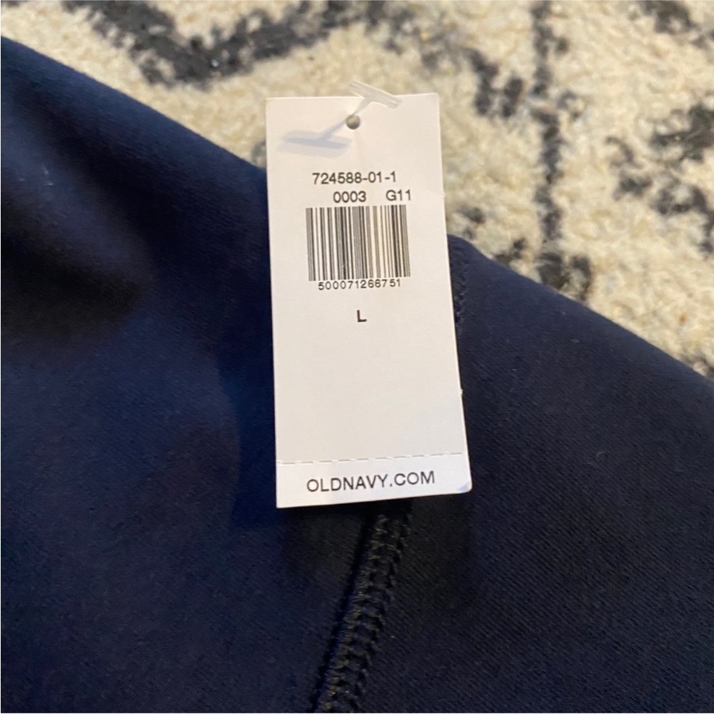 NWT BRAND NEW NEVER WORN LARGE OLD NAVY MIDNIGHT BLUE LEGGINGS - Picture 2 of 3